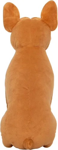 Vista 6 de FGA MARKETPLACE Peluche Bulldog francés, animal de peluche realista de 13 pulgadas (bulldog marrón)