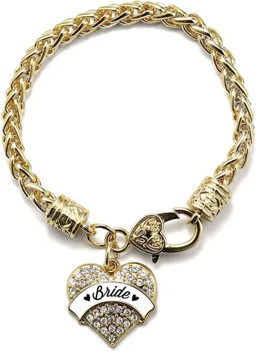 Vista 121 de Inspired Silver - Pulsera de plata con dije de corazón pavé con circonitas cúbicas