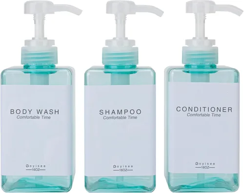 Vista 17 de Dispensador de champú y acondicionador para pared de ducha, 3 cámaras, dispensador de jabón de ducha cuadrado sin taladros, montaje en pared con 3
