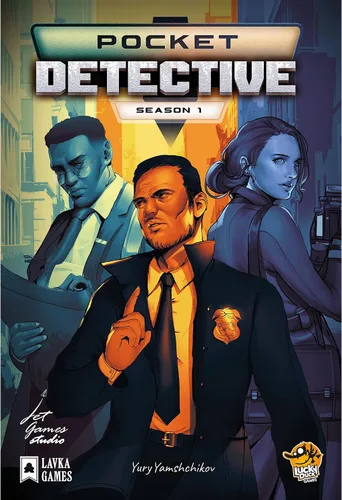 Vista 2 de Pocket Detective - Juego de cartas de la temporada 1 - Resuelve misterios intrigantes en cualquier lugar. Juego cooperativo para niños y adultos, a