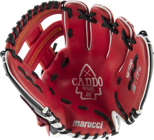 Vista 2 de Marucci Caddo Series V2 MFG2CD1000-R/BK - Guante de béisbol juvenil (10 pulgadas)