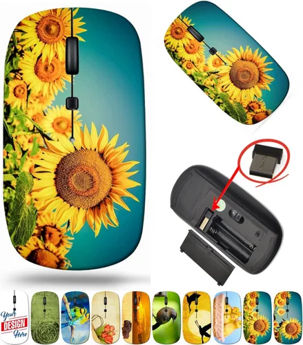 Vista 10 de maizi Ratón inalámbrico personalizado para Mac Book Ordenador portátil personal, Ratones inalámbricos para Mac ID de imagen: 26623051 Pétalos