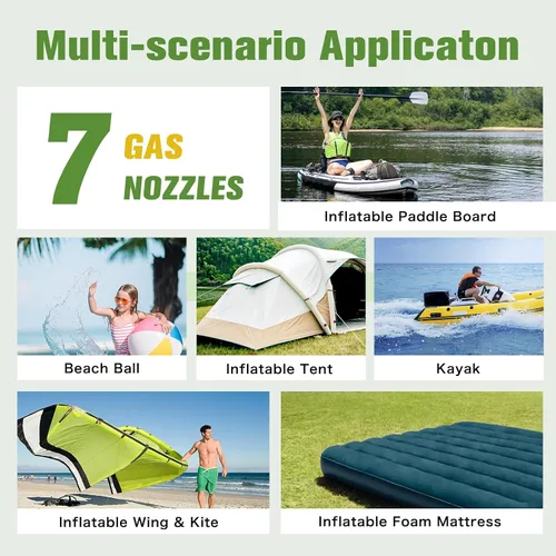 Vista 6 de Paddle Board Electric Pump High Pressure Rechargeable Auto-Off