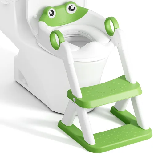 Vista 25 de Asiento de Entrenamiento de Baño, Asiento de Inodoro Mejorado para Niños y Niñas, Asiento de Entrenamiento de Baño 2 en 1 para Niños, Asiento