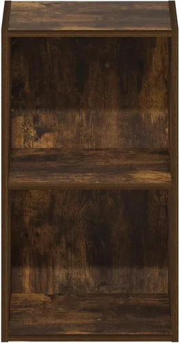 Vista 7 de Furinno PASIR - Estantería de libros de 2 niveles, estantería moderna de 9 x 12 x 21, estanterías abiertas para sala de estar, dormitorio, oficina