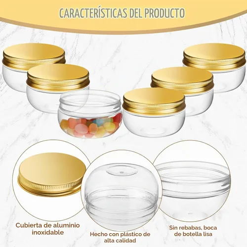 Vista 3 de Suclain 50 Piezas Frascos de Conservas de 3 oz Frascos Mason Miniatura con Tapas Recipientes Pequeños Transparentes para Conservas para Regalos