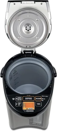 Vista 5 de Zojirushi Hervidor y calentador de agua de 4.0 litros (negro acero inoxidable) Aislamiento híbrido VE, modo de temperatura rápida, pantalla LCD