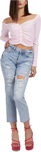 Vista 3 de GUESS Jean de pierna recta femenina para mujer