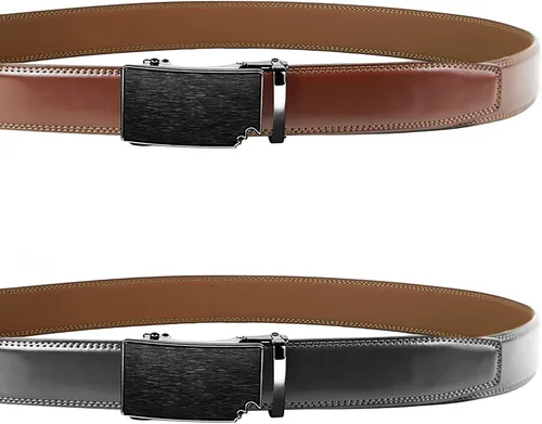 Vista 2 de Coipdfty Inclusive series Ratchet Belt for Men - Mens Belt Leather 1 38" for Casual Jeans
