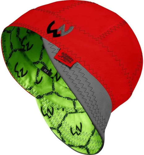Vista 6 de Welder Nation 8 paneles 10 oz Gorra de soldadura premium 100% algodón interior y exterior de lona de pato - Protectora, duradera, resistente