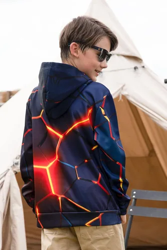 Vista 3 de Unicomidea - Sudadera con capucha y estampado 3D para niños y niñas de 6 a 16 años