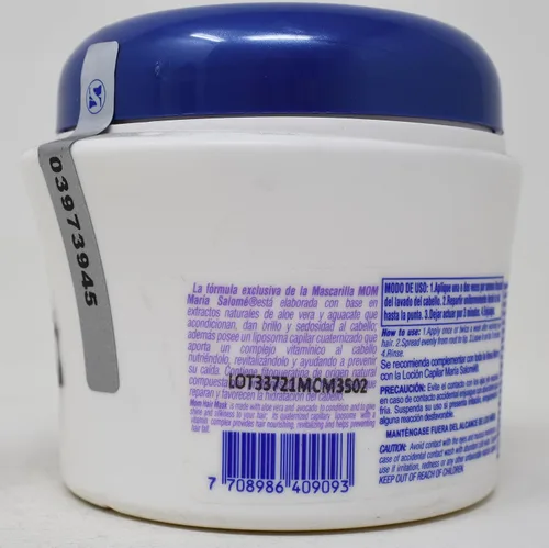 Vista 6 de Maria Salome Mascarilla Capilar MOM HAIR MASK Prevención de la pérdida de cabello/mascarilla nutritiva 11.8 oz
