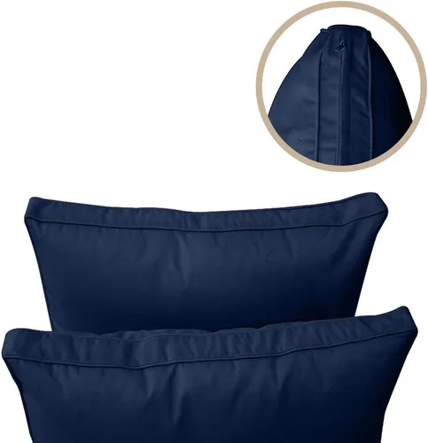 Vista 5 de *Solo funda*-Fundas de almohada estilo 1 para sofá cama al aire libre con ribete ribeteado Queen AD101