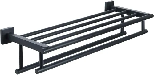 Vista 22 de Alise Toallero, Estante de Toallas con Barras Dobles para Lavabo de Baño, SUS 304 Acero Inoxidable de Montaje en Pared, 40.6 cm Níquel Cepillado