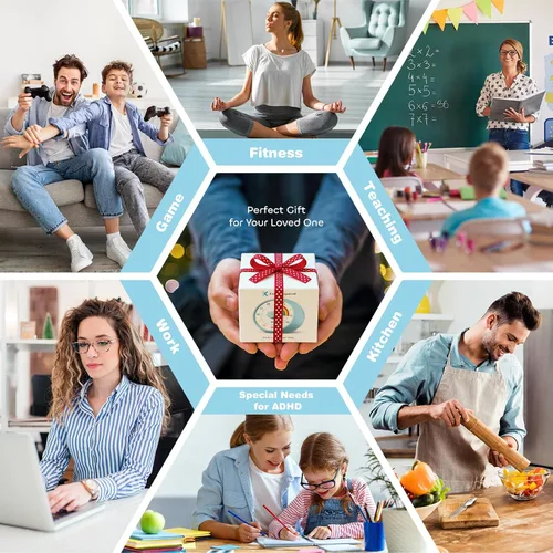 Vista 7 de Temporizador visual para niños, temporizador de cuenta regresiva de 60 minutos para aula, oficina, cocina, temporizador de escritorio, herramientas