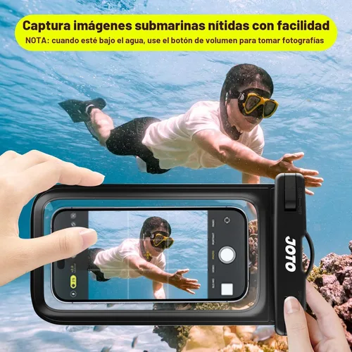 Vista 7 de JOTO Funda universal impermeable de hasta 7 pulgadas para iPhone 17 Air 16 15 14 13 12 11 Plus Pro Max, IPX8 bolsa seca para teléfono celular XR X