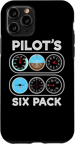 Vista 13 de iPhone 12 mini Pilot's Six Pack Vuelo Instrumentos Aviación Case