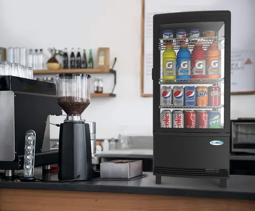 Vista 3 de KoolMore Refrigerador de pantalla CDCU-3C-BK, negro, 3 pies cúbicos