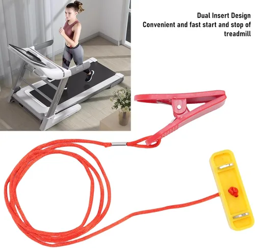 Vista 6 de 2 interruptores de parada de emergencia para caminadora, llave de seguridad para cinta de correr con diseño de doble inserto (2.087 x 0.630 in)