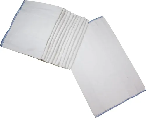 Vista 12 de OsoCozy Pañales de tela preplegados (1 doz), suaves, absorbentes, duraderos, 100% algodón