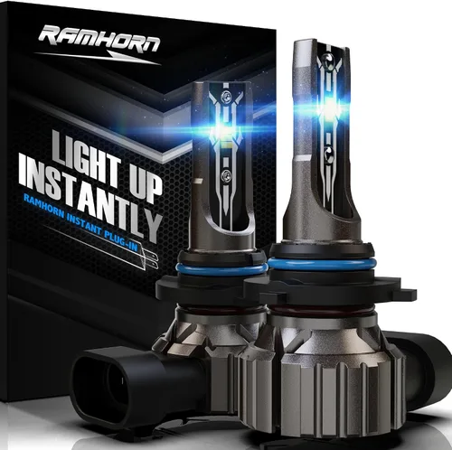 Vista 9 de RAMHORN Bombillas H4, 300% de brillo, tamaño 1:1, Plug-N-Play, paquete de 2