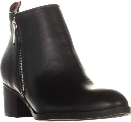 Vista 2 de Tommy Hilfiger mujeres ruthee cuero almendra dedo del pie tobillo moda botas