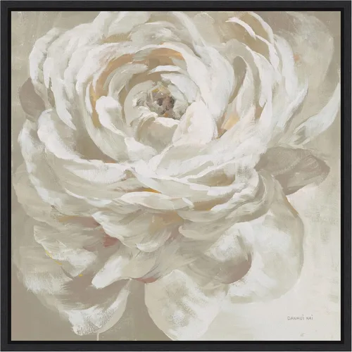 Vista 7 de Amanti Art Lienzo enmarcado para pared, 16 x 16 pulgadas, rosa neutra de Danhui Nai, lienzo enmarcado para pared, obras de arte de flores