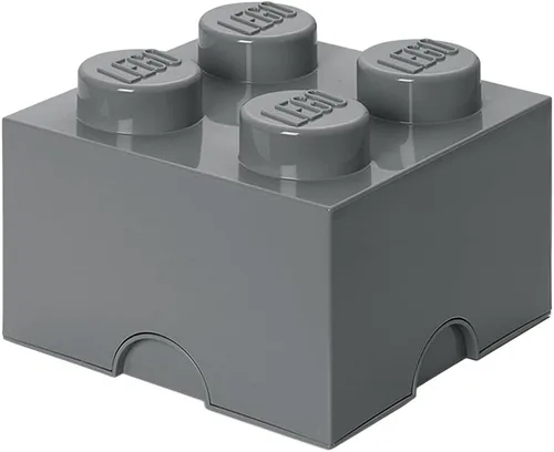 Vista 7 de LEGO Ladrillo de Almacenamiento 4 – botones Naranja – Caja de Almacenamiento de Plástico Apilable con Tapa para Niños y Adultos, Organizador