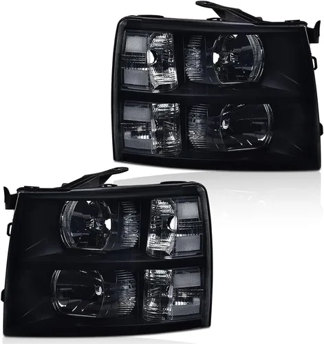 Vista 21 de GRAND ORANGE Headlights Compatible with Ford F150 Bronco 1992-1996 Chrome