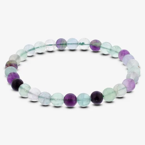 Vista 515 de Gem Avenue Handmade Round Bead Stretch Bracelet Unisex Natural Stone Beaded Jewelry for Men & Women, Elastic Wristband for Daily Wear