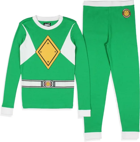 Vista 2 de INTIMO Power Rangers Boys' Red Ranger Classic Character Costume Sleep Pajama Set