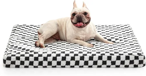 Vista 9 de JOEJOY Cama para Perros Medianos, Cama Ortopédica Grande para Perros con Funda Lavable Extraíble, Linda Cama de Felpa Moderna y Espuma Viscoelástica