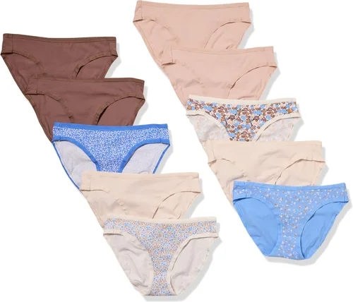 Vista 49 de Amazon Essentials Ropa interior de bikini de algodón y elastano para mujer (disponible en tallas grandes)