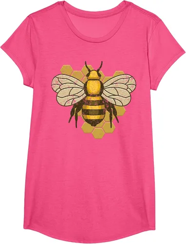 Vista 42 de Retro Beekeeper Beekeeper Honey Bumblebee Vintage Saves Bees T-Shirt Asphalt Grey