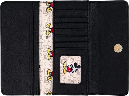 Vista 4 de Loungefly Disney Mickey Mouse Hardware - Cartera de piel sintética