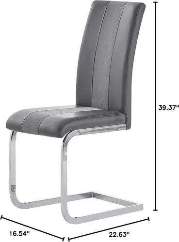 Vista 3 de Dining Chairs for Room, Table & Seating Chair Sets Kitchen, Set of 4 Solid Wood Dining Room Chairs with Stainless Steel Frame for Kitchen, Living