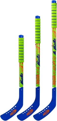 Vista 6 de Franklin Sports NERF Proshot Set de palos de hockey para niños + pelota - Juego de 2 jugadores para interior + exterior - 2 en 1 hockey de rodilla +