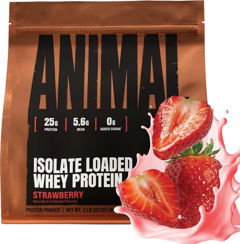 Vista 8 de Animal Whey Protein Isolate Powder 25g Protein Banana Split 2lb
