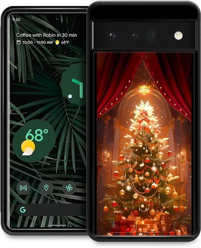 Vista 28 de Funda compatible con Google Pixel 4A 5G, Nochebuena, Google Pixel 4A 5G, delgada, suave, a prueba de golpes, TPU para mujeres y niñas, niños, funda