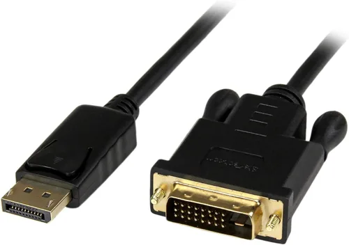 Vista 3 de StarTech.com cable conversor de adaptador de video DisplayPort a DVI - M/M DVI (Activo) 6 ft Negro DP 1.2 HBR2, Enlace único, Activo, 1080p 60Hz