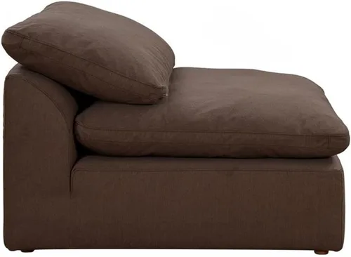 Vista 3 de Sunset Trading Contemporary Puff Collection - Silla cuadrada sin brazos de 44 pulgadas, sofá modular de rendimiento seccional, tela de rendimiento