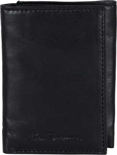 Vista 3 de Ben Sherman Mens Manchester Slim Bifold Full-Grain Leather RFID Minimalist Gift Box Wallet