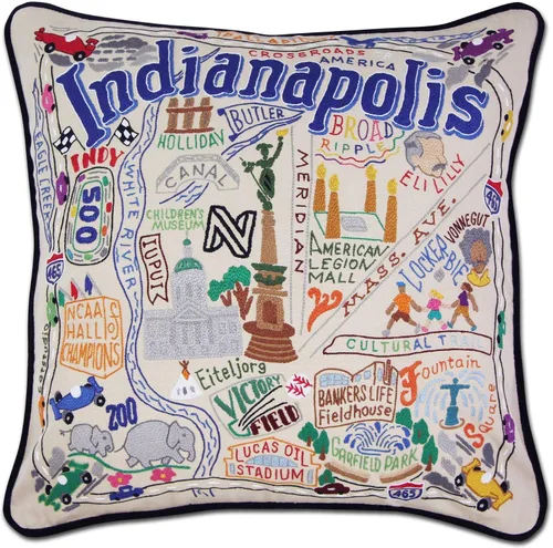 Vista 118 de Catstudio Portland (Oregon) - Almohada decorativa bordada