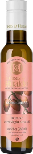 Vista 2 de Casas De Hualdo, Aceite de Oliva Virgen Extra Cornicabra, Importado de España (250 ML Pack de 3)