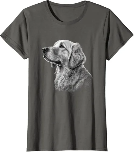 Vista 8 de Camiseta divertida Golden Retriever, Negro