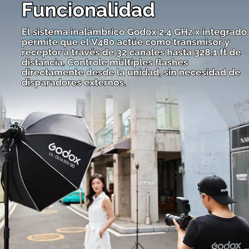 Vista 7 de Godox V480 Flash para Canon