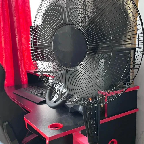Vista 4 de Soporte de pared para ventiladores de piso Lasko – Se adapta a base de 0.984 in, compatible con modelos de 18 y 20 pulgadas (Home Depot/Lowes)
