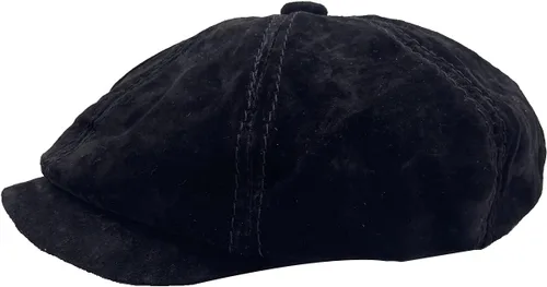 Vista 2 de Gorra plana de cuero Gatsby Ivy Golf Cabbie de 8 piezas para hombre