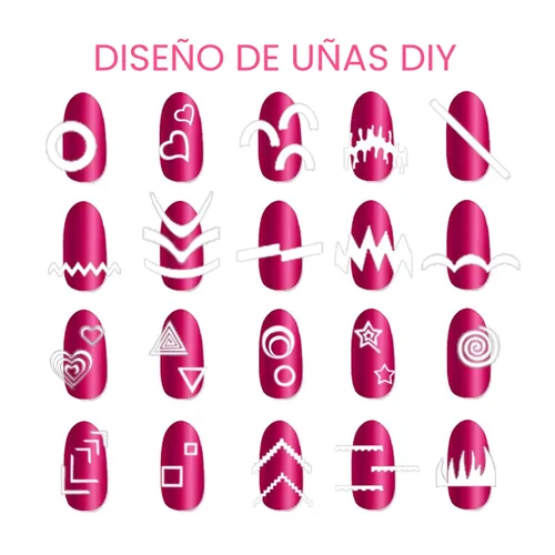 Vista 2 de TailaiMei 1768 piezas de 60 diseños de calcomanías de manicura francesa, consejos de arte de uñas, guías para decoración de bricolaje, herramientas