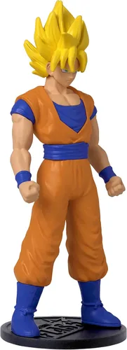 Vista 3 de Dragon Ball Super Saiyan Goku Figura de anime Figura de acción de Goku Super Saiyan de 4 pulgadas de alto contiene moneda coleccionable manga